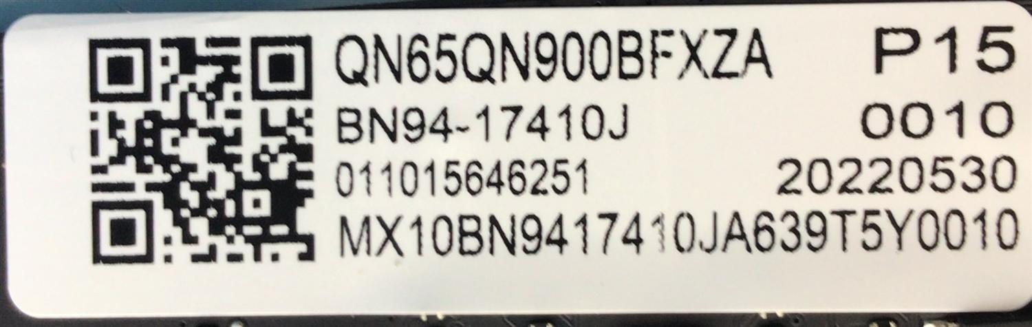 MAIN PARA SMART TV SAMSUNG / NUMERO DE PARTE BN94-17410J / BN41-02996B / BN9417410J / 17410J / BN97-19528J / PANEL CY-BT065JLAV1H / DISPLAY BN96-54607A / BN9640607A / MODELO QN65QN900BFXZA AA01 / QN65QN900BFXZA AD02 - Imagen 2